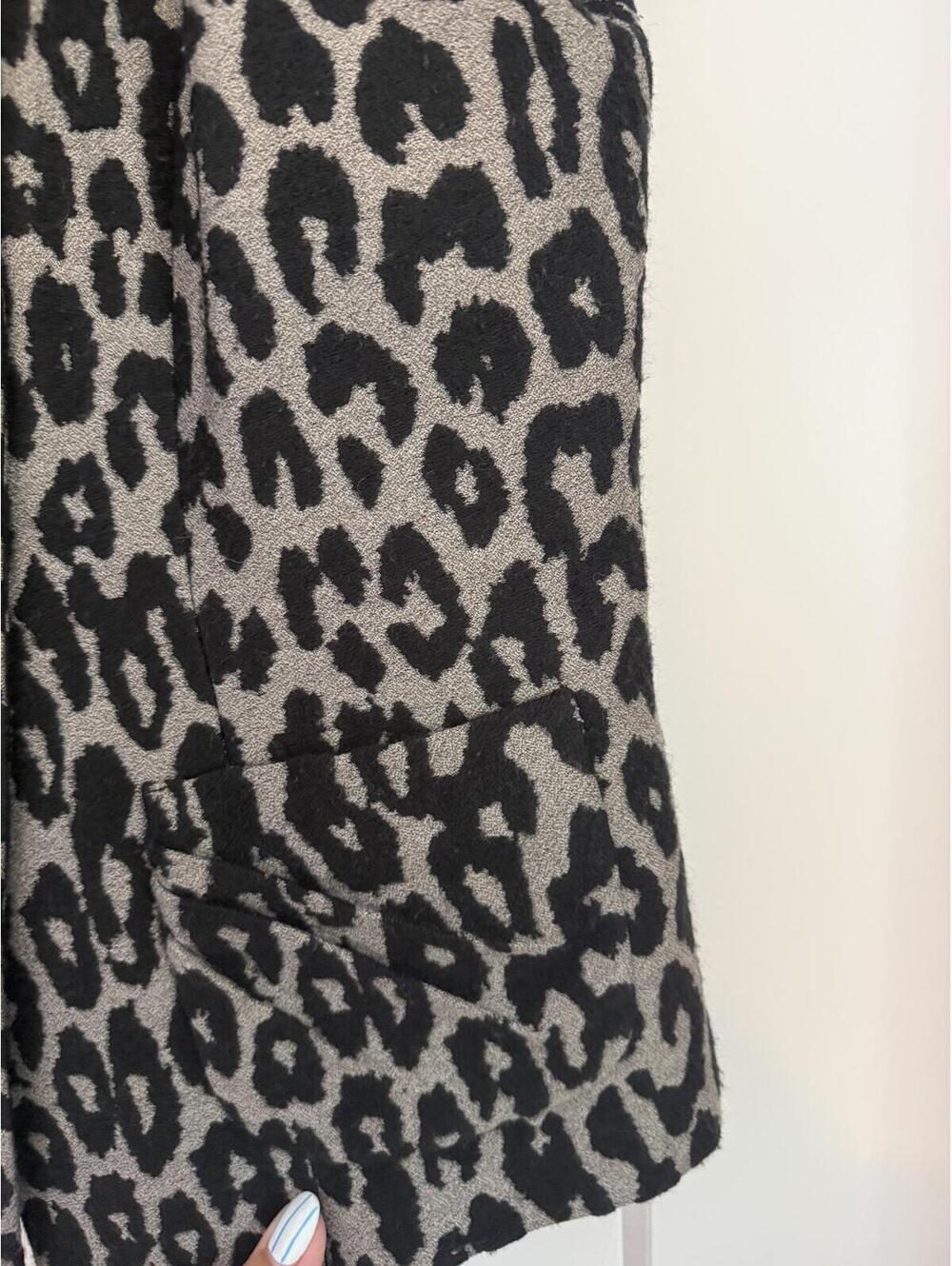 Classiques Entier Leopard Print Short Sleeve Jacket Size L - Picture 4 of 9